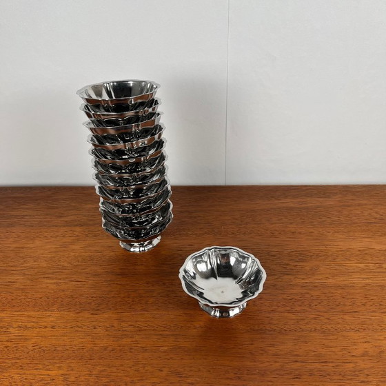 Image 1 of Set of 12 stainless steel ice cream cups