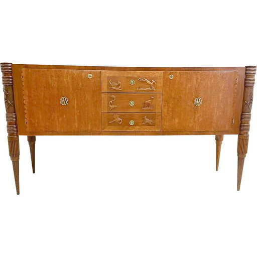 Italiaans dressoir van essenhout uit de Mid Century, Pier Luigi Colli, jaren 1940