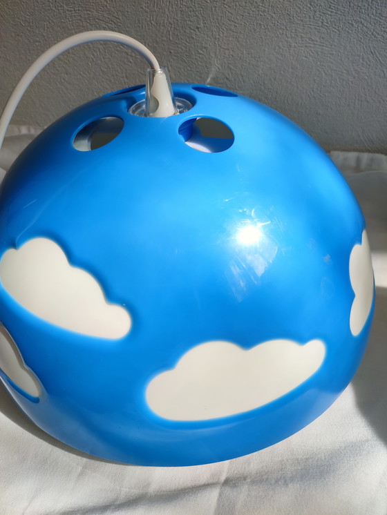 Image 1 of 2 x Ikea Wskojig clouds lamp desk lamp pendant lamp Hendrik Preutz blue green
