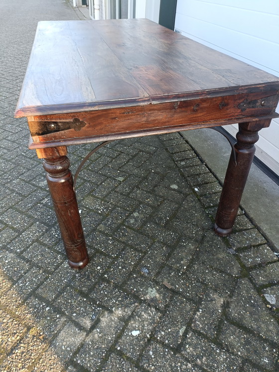 Image 1 of Antique teak dining table