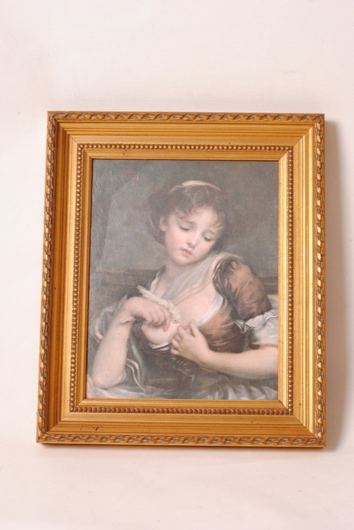 Framed portrait reproduction