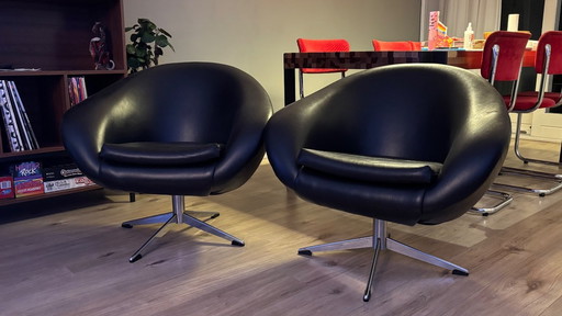 Fauteuil baquet vintage des années 1960 (2 pièces)