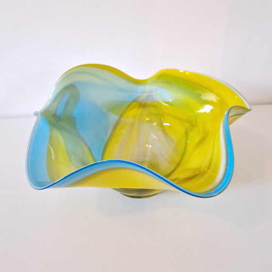 Image 1 of Portafrutta vintage in vetro Goldan Talast