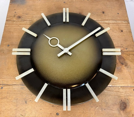 Image 1 of Industrial Office Wall Clock from Pragotron, 1970s