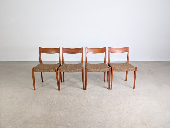 Image 1 of Set di 4 sedie Kontiki Midcentury Hugo Troeds Yngve Ekström Teak