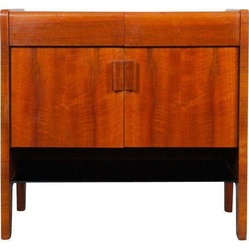 Vintage Holzkommode und Opalplatte, 1960