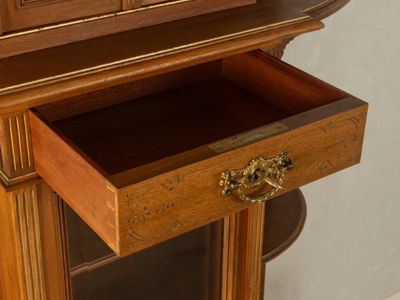 Antiker Gründerzeit-Hochschrank, um 1900 – Schränke, Glass, Wood (photo 6 of 12)