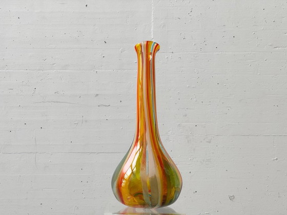Image 1 of Monumental studio glass vase, Mdina Glass, hand-signed, Malta, 1970s