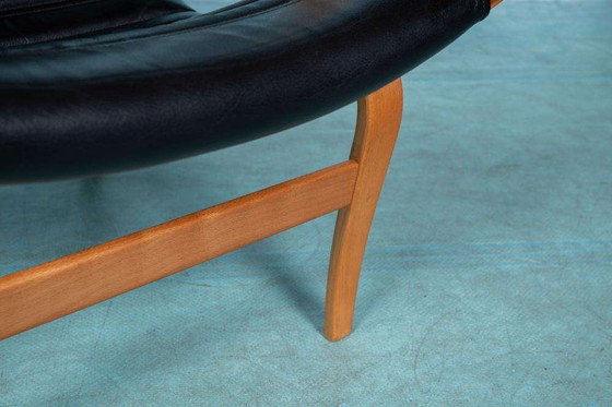 Image 1 of Design Lounge armchair & stool 70s Bruno Mathsson Pernilla
