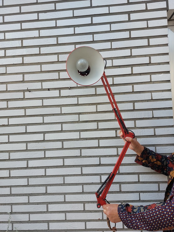 Image 1 of Lampada da architetto rossa vintage