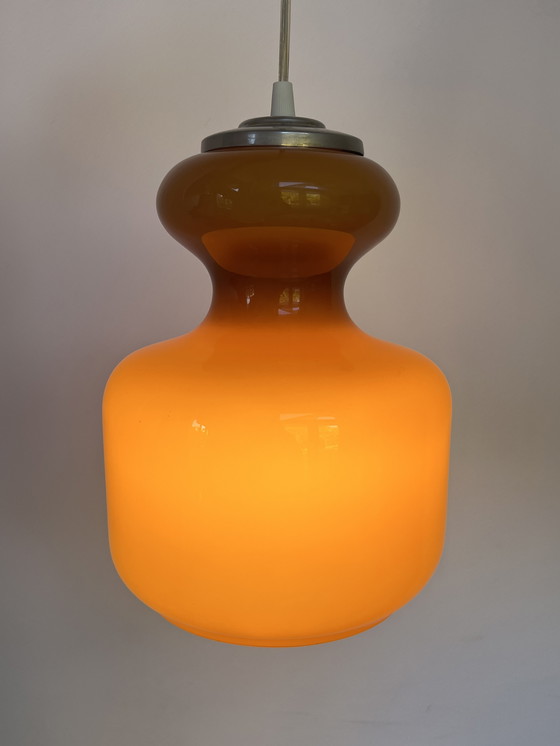 Image 1 of Mid-Century Opaline Pendant Lamp 1960s