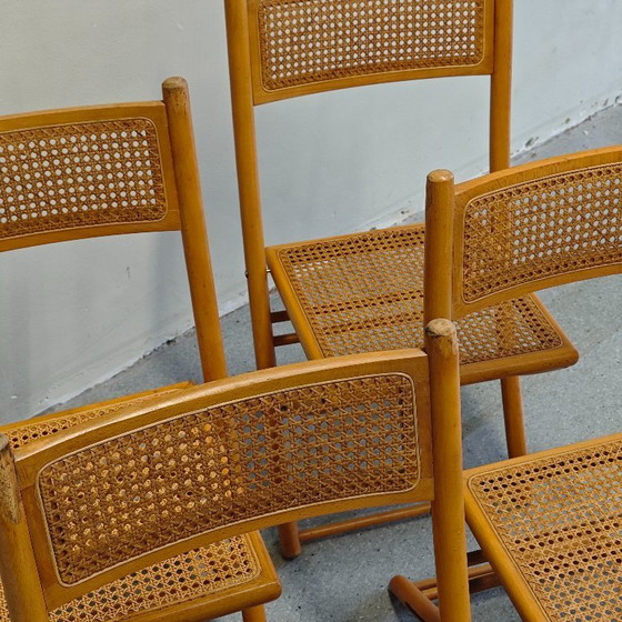 Image 1 of Vintage webbing folding chairs