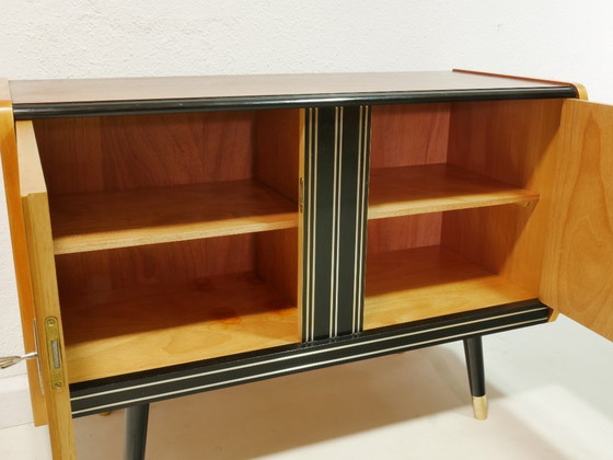 Image 1 of Buffet vintage, années 60, Allemagne - Placage noyer & bouleau
