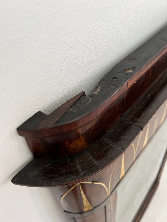 Image 1 of Cassettone - Noce - Comò con specchiera