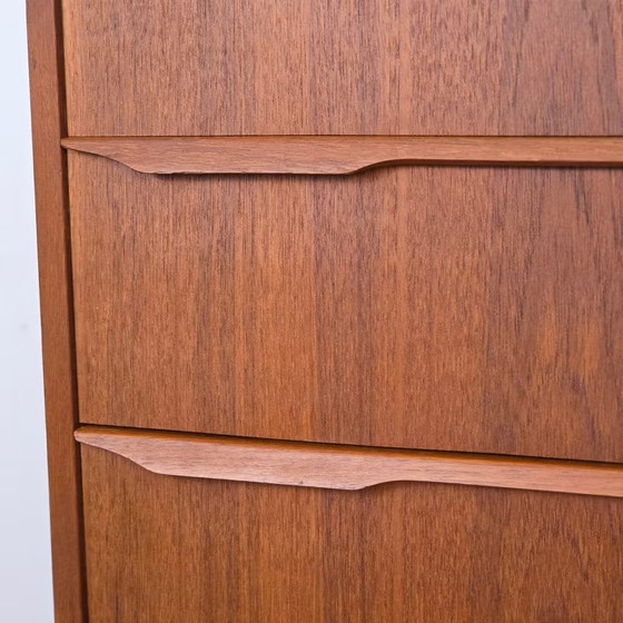 Vintage Teak Danish Chest of Drawers 1960s, Scandinavian 4 Drawers, Wood, Brown (photo 5 of 21)