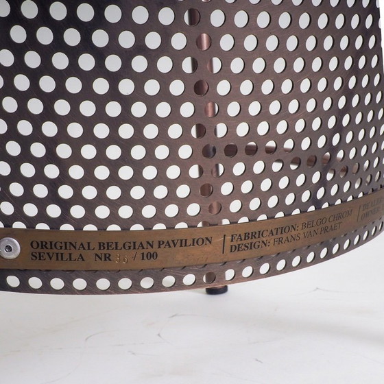 Image 1 of Juego de 2 sillas Sevilla EXPO '92 de FRANS VAN PRAET para Belgochrom (#35 y #36 /100)