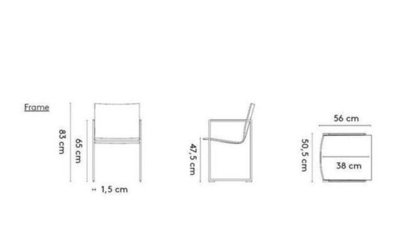 Image 1 of Set di 6 sedie da pranzo Arco Frame, tavolo incluso.