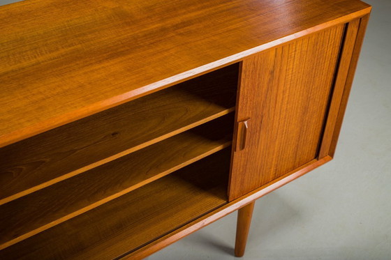 Image 1 of Buffet en teck attribué à Svend Aage Larsen pour Faarup Furniture Factory, Danemark, années 1960