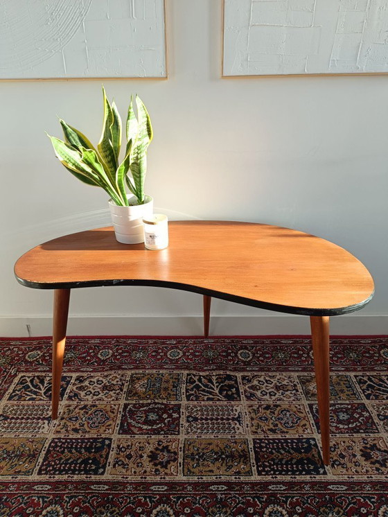 Image 1 of Kidney-shaped side table from the 1960s