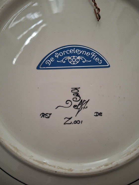 Unieke Gecureerde Set Royal Delft Zwart (29 cm) – Met Originele Bestelbon 'Spiegelbeeld' (Unicum) (photo 8 of 9)