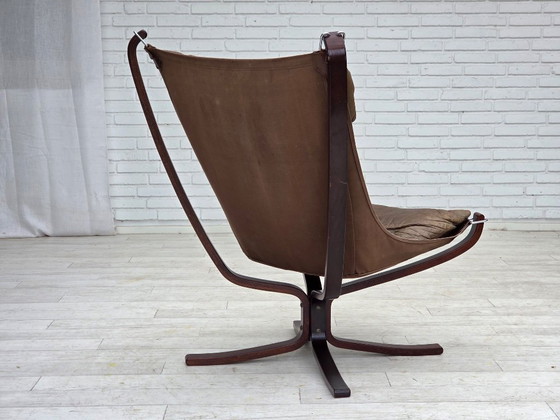 Image 1 of 1970s, Norwegian design by Sigurd Ressel, lounge chair, model "Falcon".