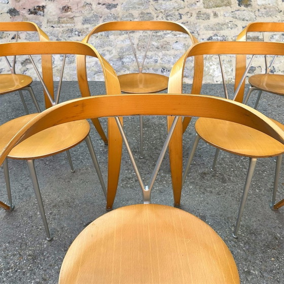 Image 1 of Set di 6 sedie “Revers” di Andrea Branzi per Cassina, 1990