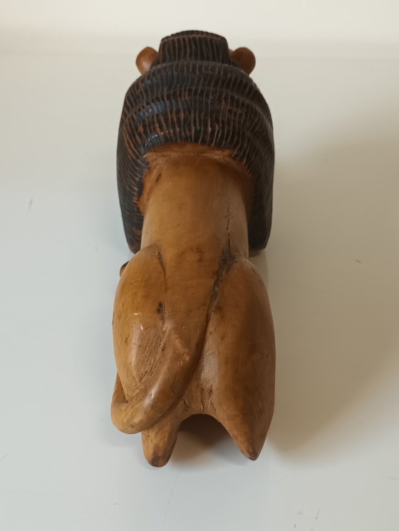 Image 1 of Hölzerner Löwe Volkskunst