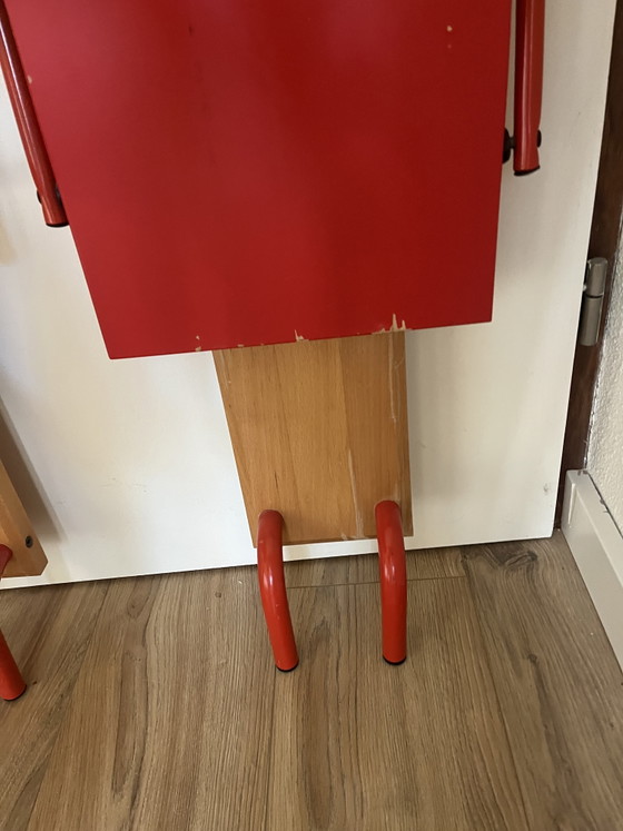 Image 1 of RARE IKEA SOLID WOODEN & STEEL VIGAR FOLDING CHAIR, 1993

