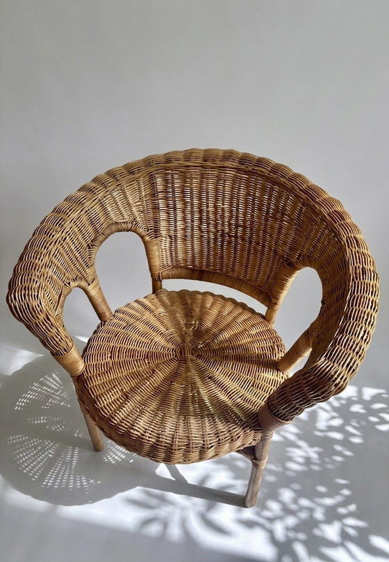 Image 1 of Vintage rattan armchair