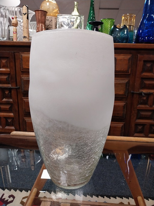 1 x Vase Murano 1970 par Alfredo Barbini, 36cm
