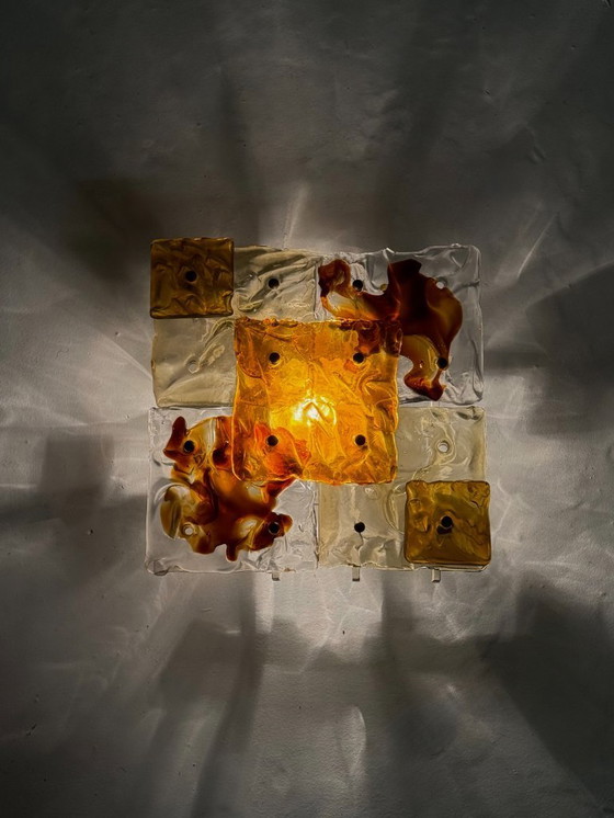 Image 1 of Patchwork wandlampen door Toni Zuccheri voor Venini