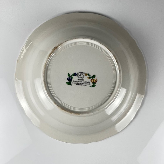 Image 1 of Grande piatto profondo Sarreguemines Cernay, 1970/80