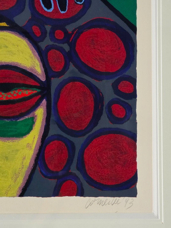 Image 1 of Corneille - African Mask - Signed - 1983