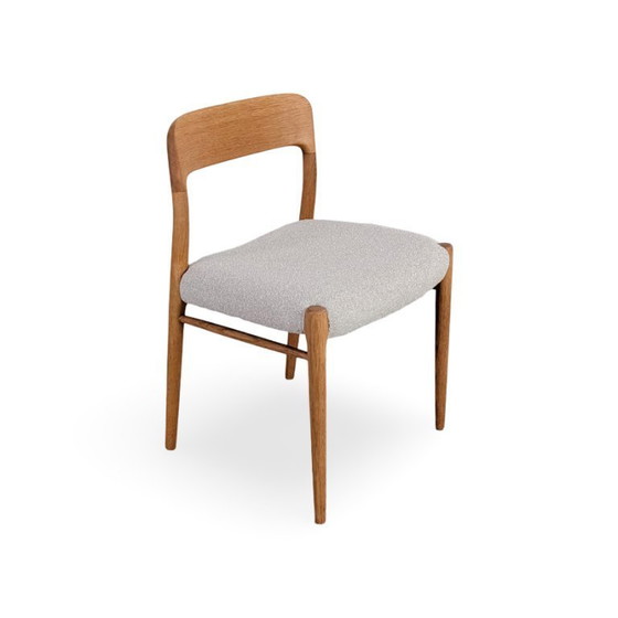 Image 1 of JL Moller's Model 75 chair, Niels Otto Møller, teak Danish upholstery