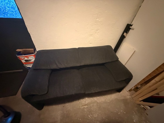 Image 1 of Cassina Maralunga 2,5-Sitzer zweifarbiger Samt