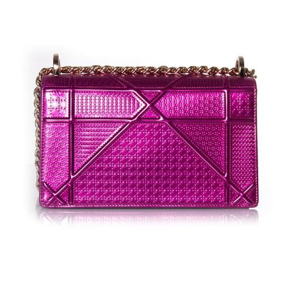 Image 1 of Borsa a tracolla Christian Dior, modello Diorama metallizzato