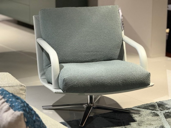Kudo, Leolux, Sessel, Stoff, Aluminium, Grün, Design (Foto 2 von 6)