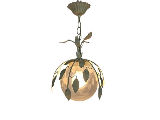 Image 1 of BHS lighting - Made in England - hanglamp - model 9297 - glas - metaal - 2000