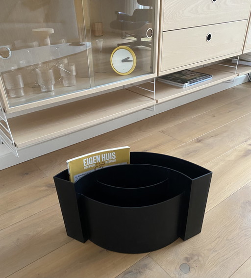 Vintage Design Zeitschriftenständer Wave Authentics, Hergestellt in Italien 1991