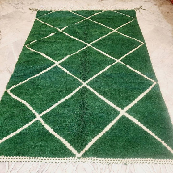 Ambachtelijk tapis vert in laine 250cmx150cm – Vloerkleden en tapijten, Cotton (photo 4 of 8)