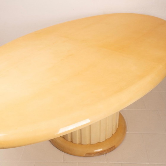 Image 1 of Raro Tavolo in pergamena di Aldo Tura per Tura Milano 1960