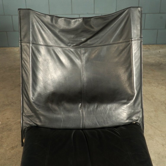 Fauteuil lounge vintage « Zen » – Claude Brisson – Ligne Roset – Années 1980 – Leather (photo 10 of 13)