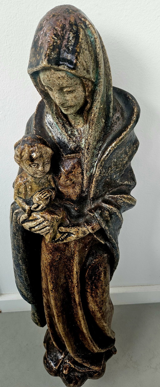 Ceramic statue of Mary wall model