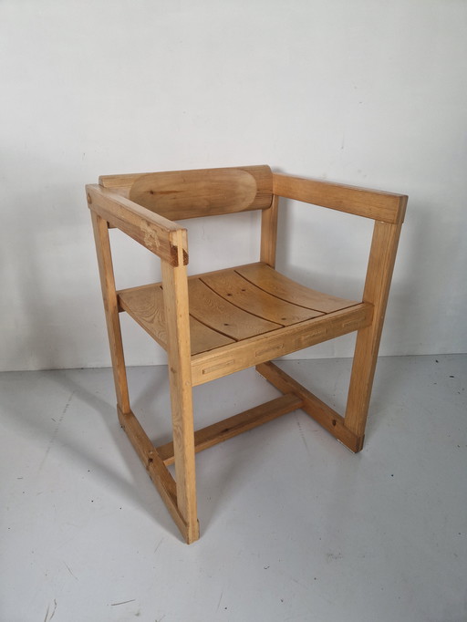 Edvin Helseth Trybo Fureka 313 Pine Brutalist Dining Chair