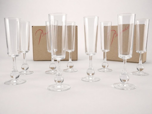 Baccarat - 12 flûte José - Boris Tabacoff - nuove con scatola
