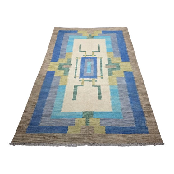 Image 1 of Teppich André Arbus d'après in Wolle auf Wolle handgewebt Art Deco 3m x 2m, 9.8 ft x 6.5 ft