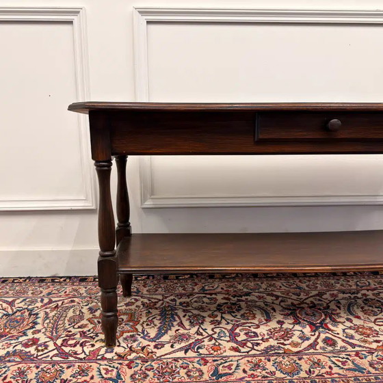 Antieke Franse 19e-eeuwse Draperie Tafel, Bijzettafels, Hout, Klassiek (foto 5 van 10)