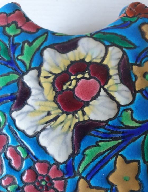 Scatola antica Longwy - Decorazione D793 (Francia, ca. 1930) – Oggetti decorativi, Ceramica (photo 10 of 13)