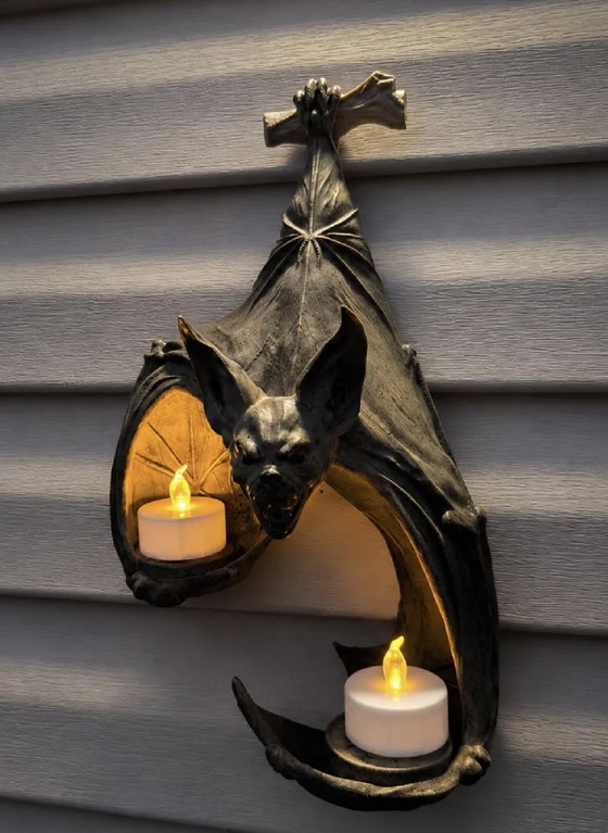 Pipistrello di Halloween – decorazione 3D fatta a mano con lumini LED – Printbydomi, Oggetti decorativi (photo 6 of 7)