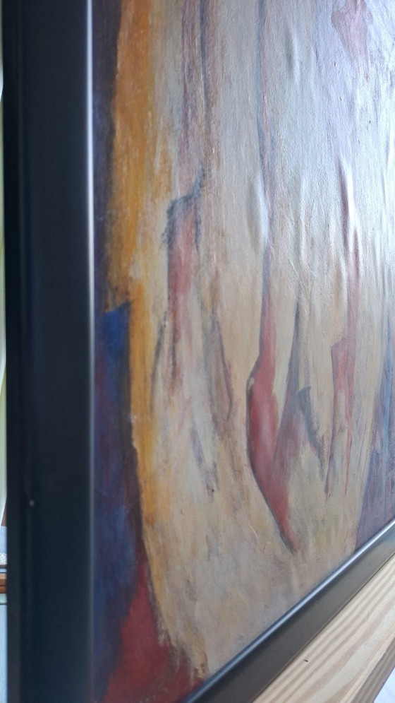 Image 1 of Kees van de Wal - Complete Series of 6 Large Abstract Paintings